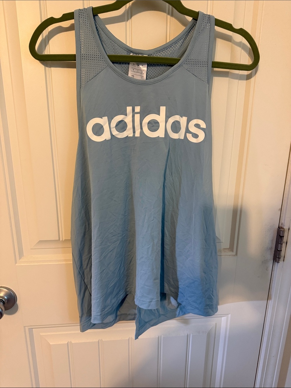 Women’s adidas Powder Blue Graphic Racerback Tank